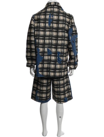 Antonio Marras Plaid Print Two-Piece Sport Coat