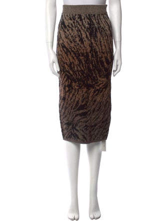 Antonio Marras Animal Print Knee-Length Skirt