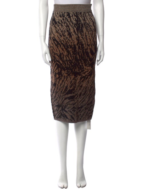 Antonio Marras Animal Print Knee-Length Skirt