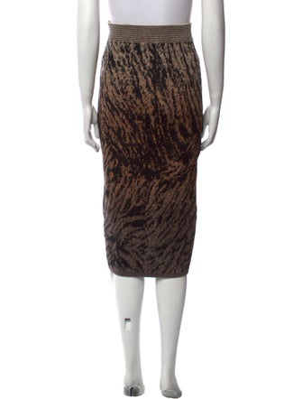 Antonio Marras Animal Print Knee-Length Skirt