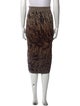 Antonio Marras Animal Print Knee-Length Skirt