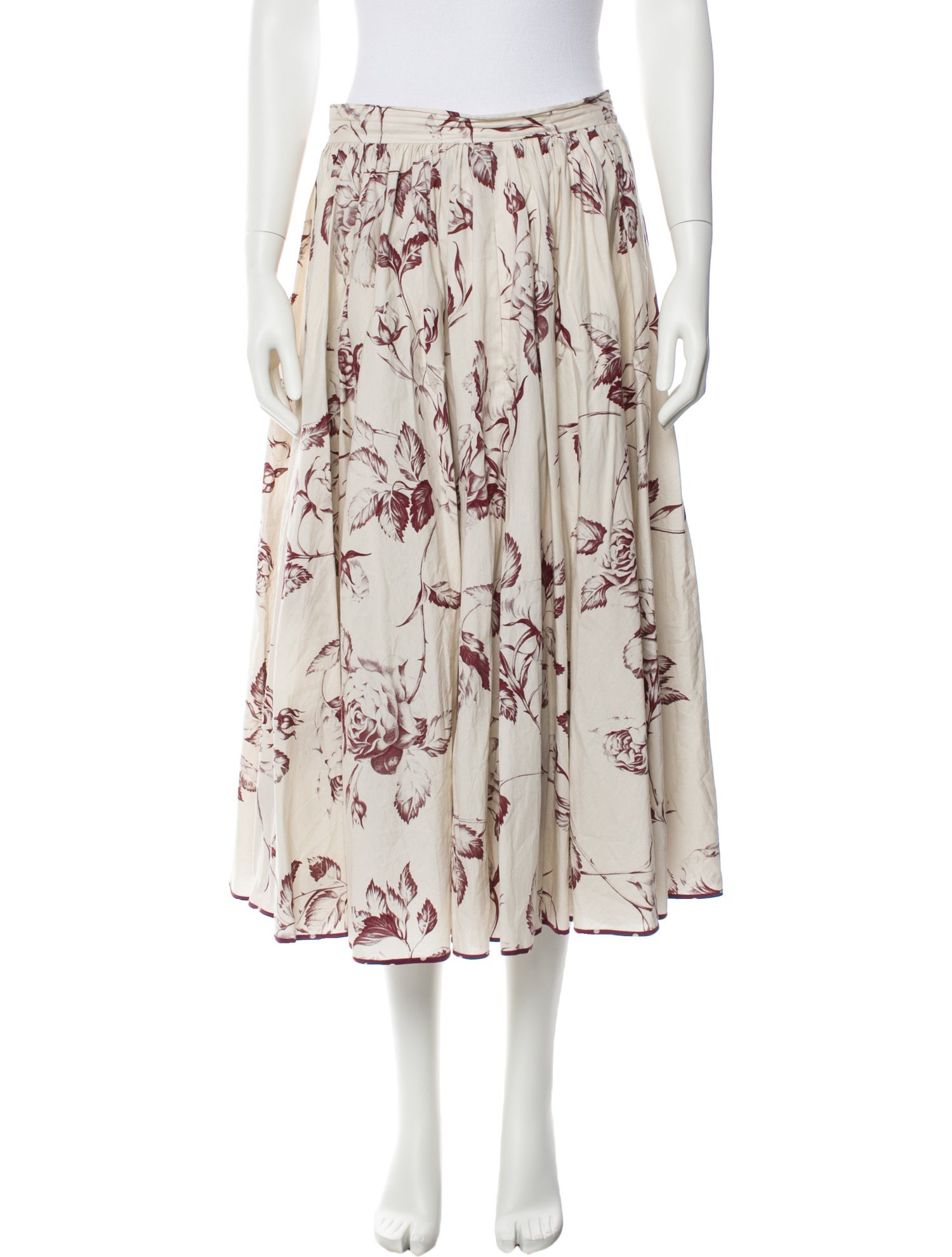 Antonio Marras Floral Print Midi Length Skirt