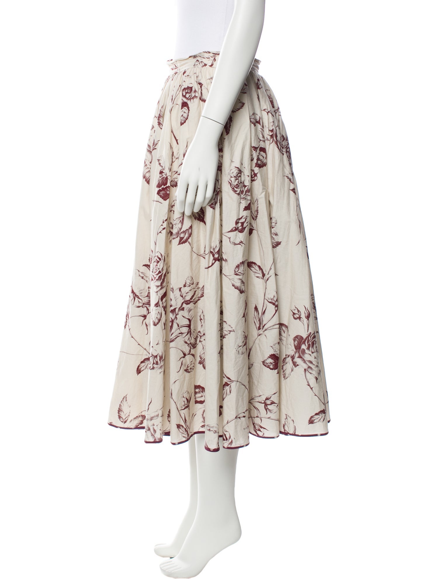 Antonio Marras Floral Print Midi Length Skirt