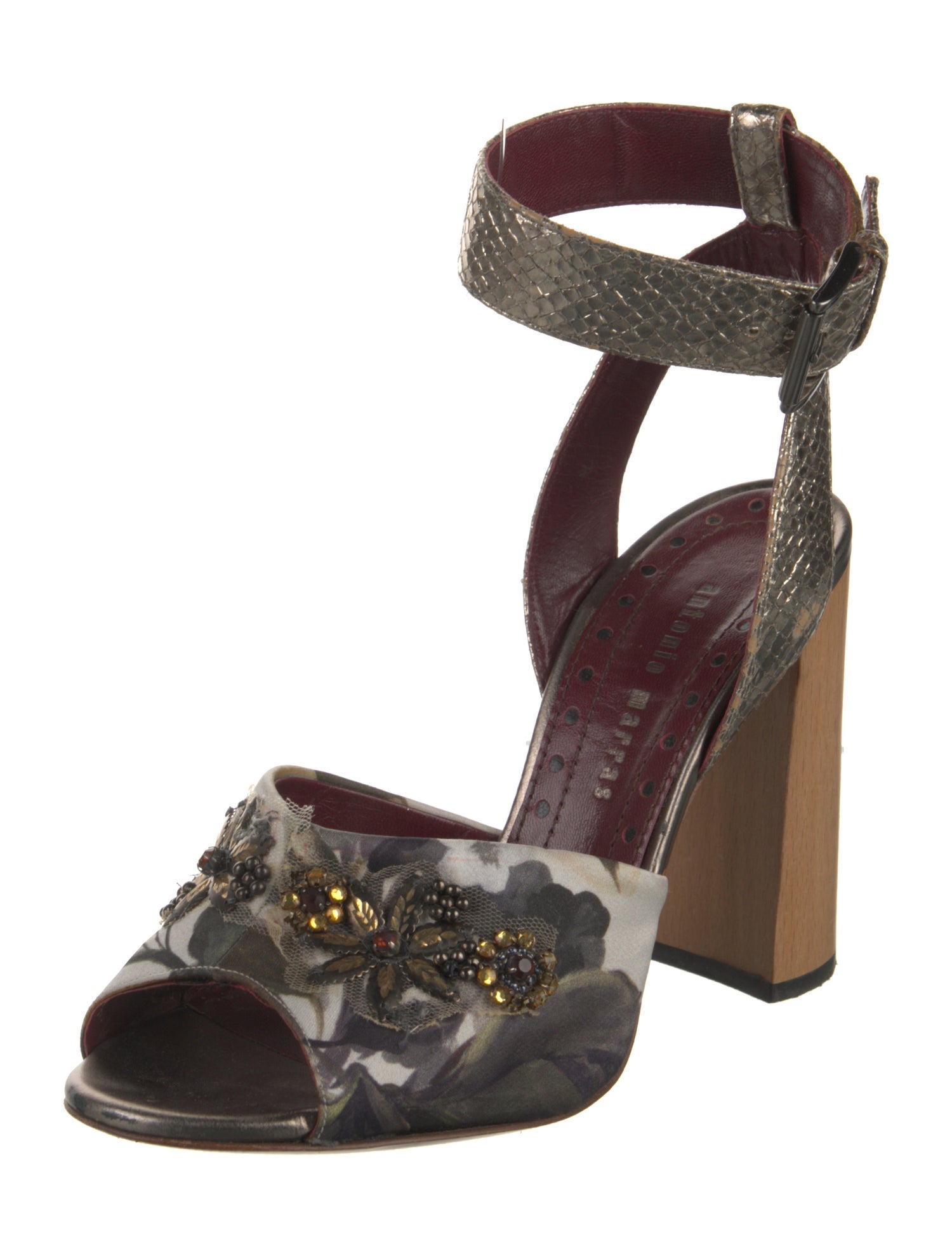 Antonio Marras Leather Patterned Sandals