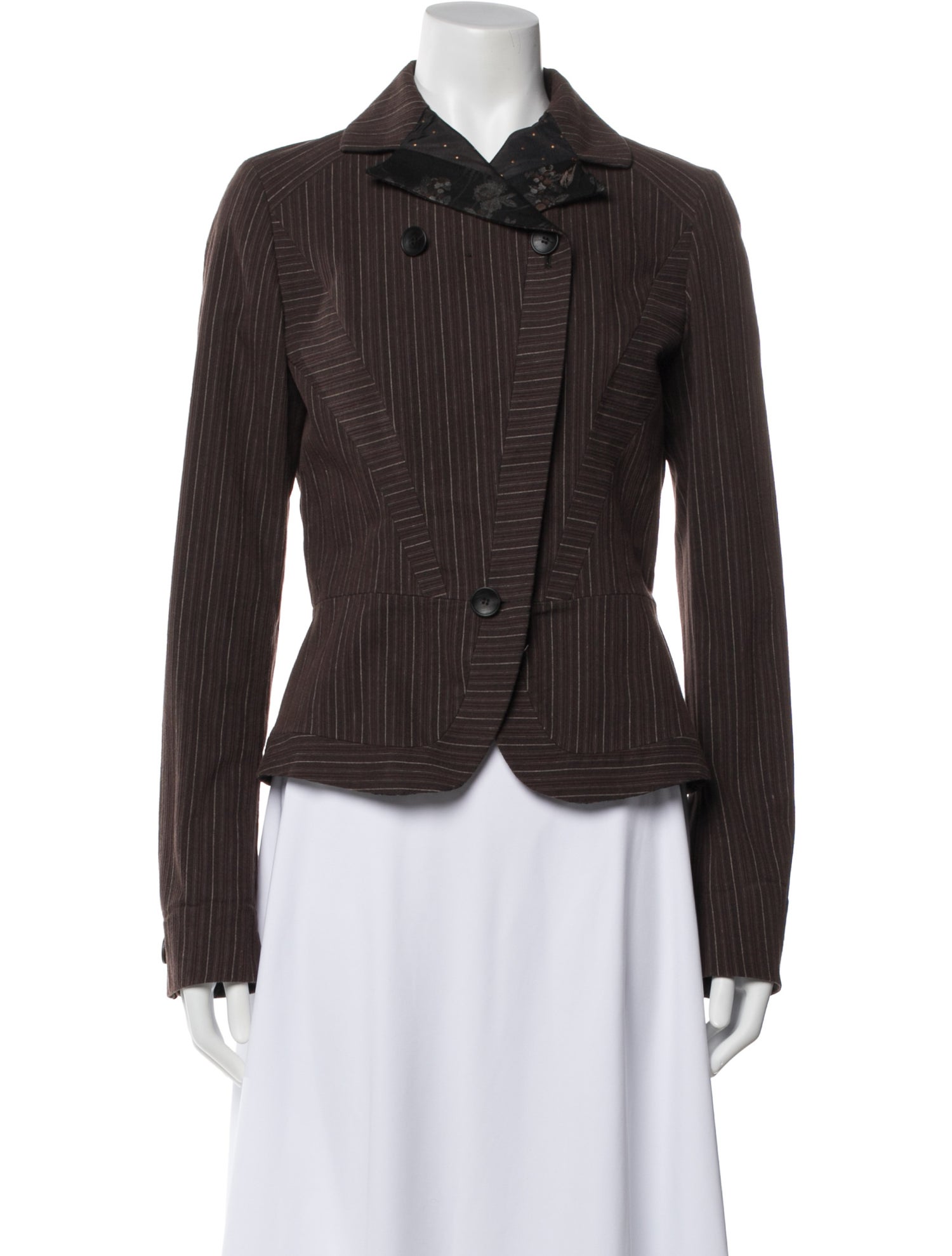 Antonio Marras Striped Biker Jacket