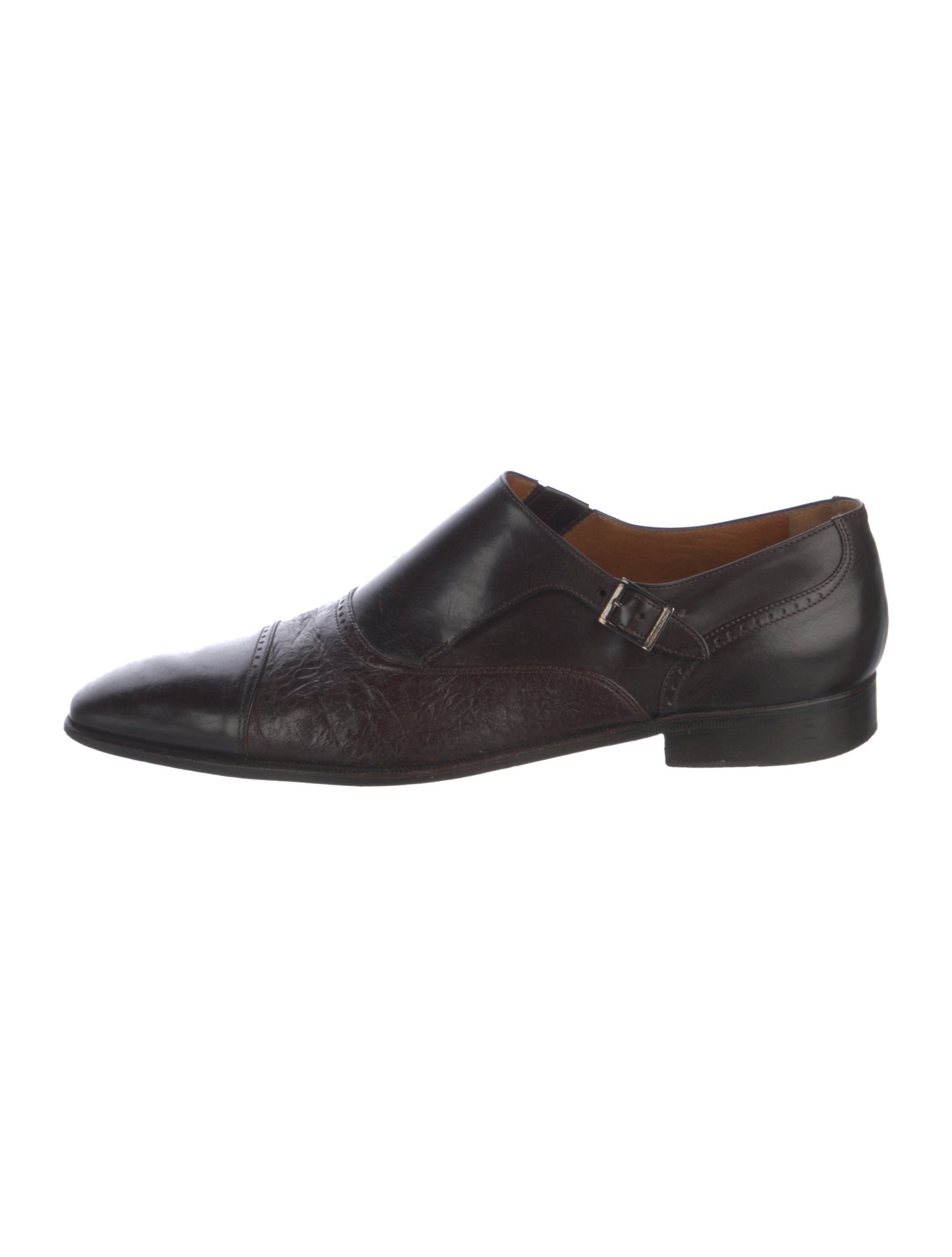 Moreschi Leather Monk Straps