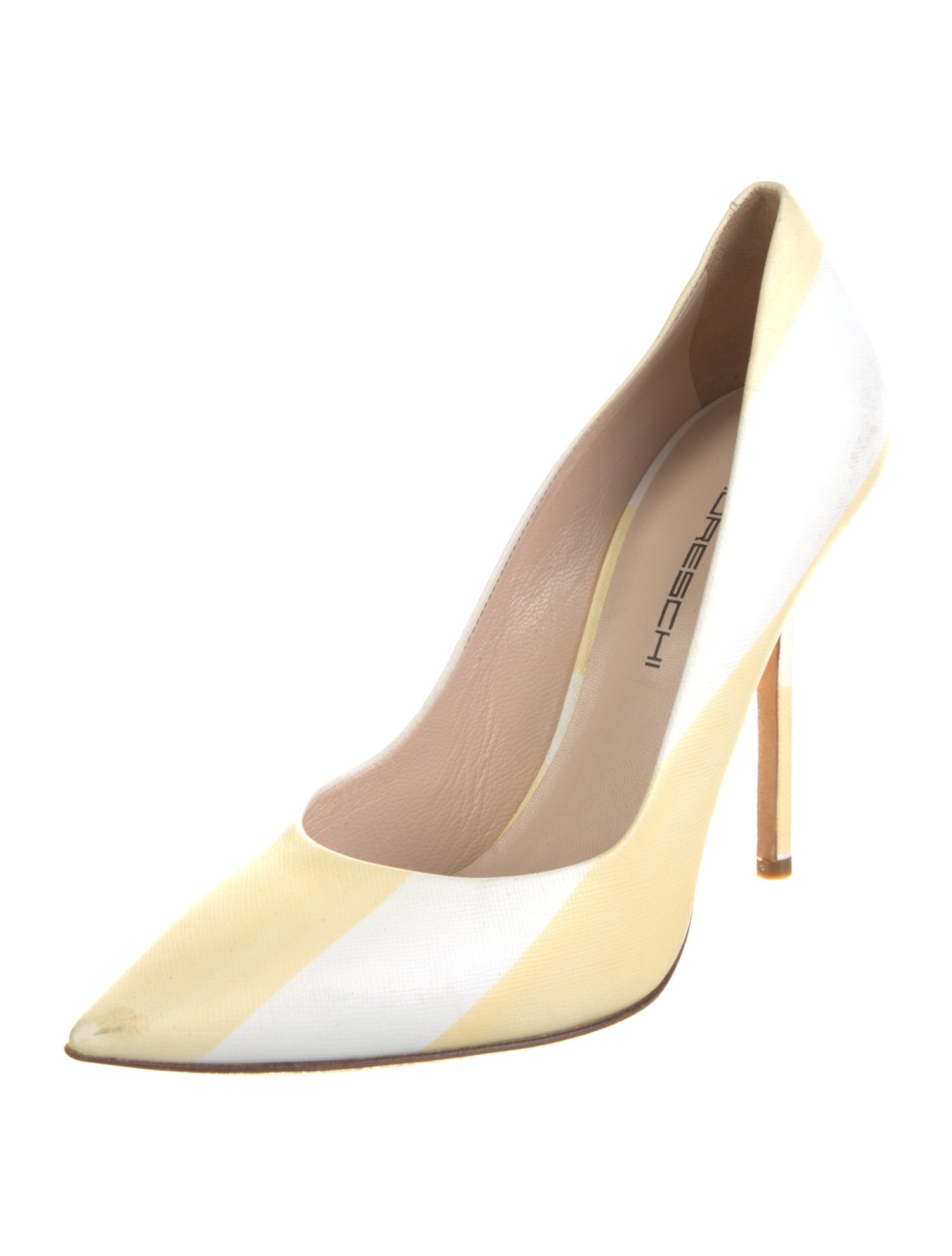 Moreschi Leather Slingback Pumps
