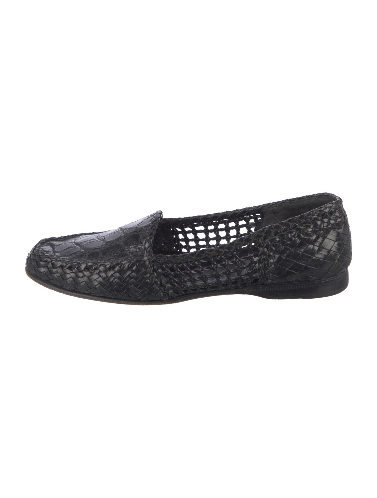Moreschi Leather Braided Accents Loafers