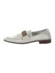 Moreschi Leather Braided Accents Dress Loafers