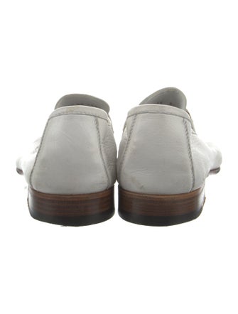 Moreschi Leather Braided Accents Dress Loafers