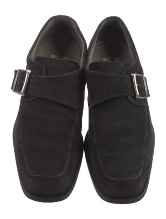 Moreschi Suede Monk Straps