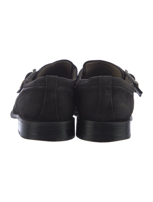 Moreschi Suede Monk Straps