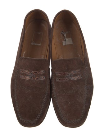 Moreschi Suede Dress Loafers