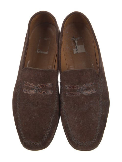 Moreschi Suede Dress Loafers