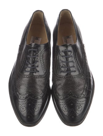 Moreschi Embossed Leather Brogues