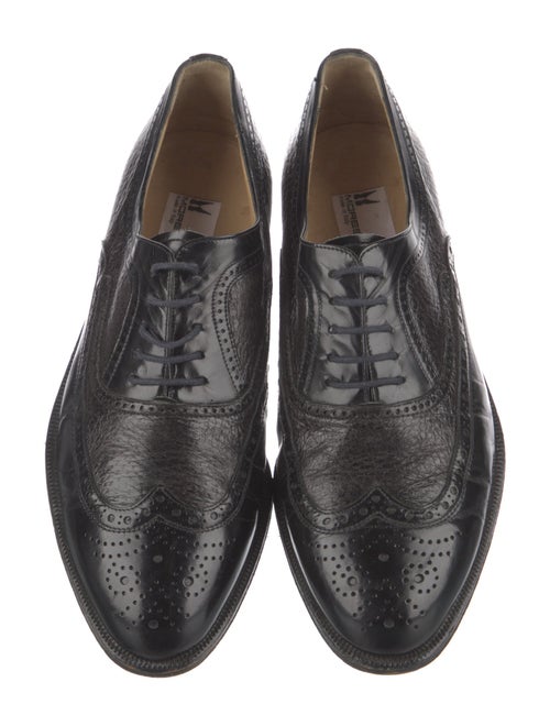 Moreschi Embossed Leather Brogues