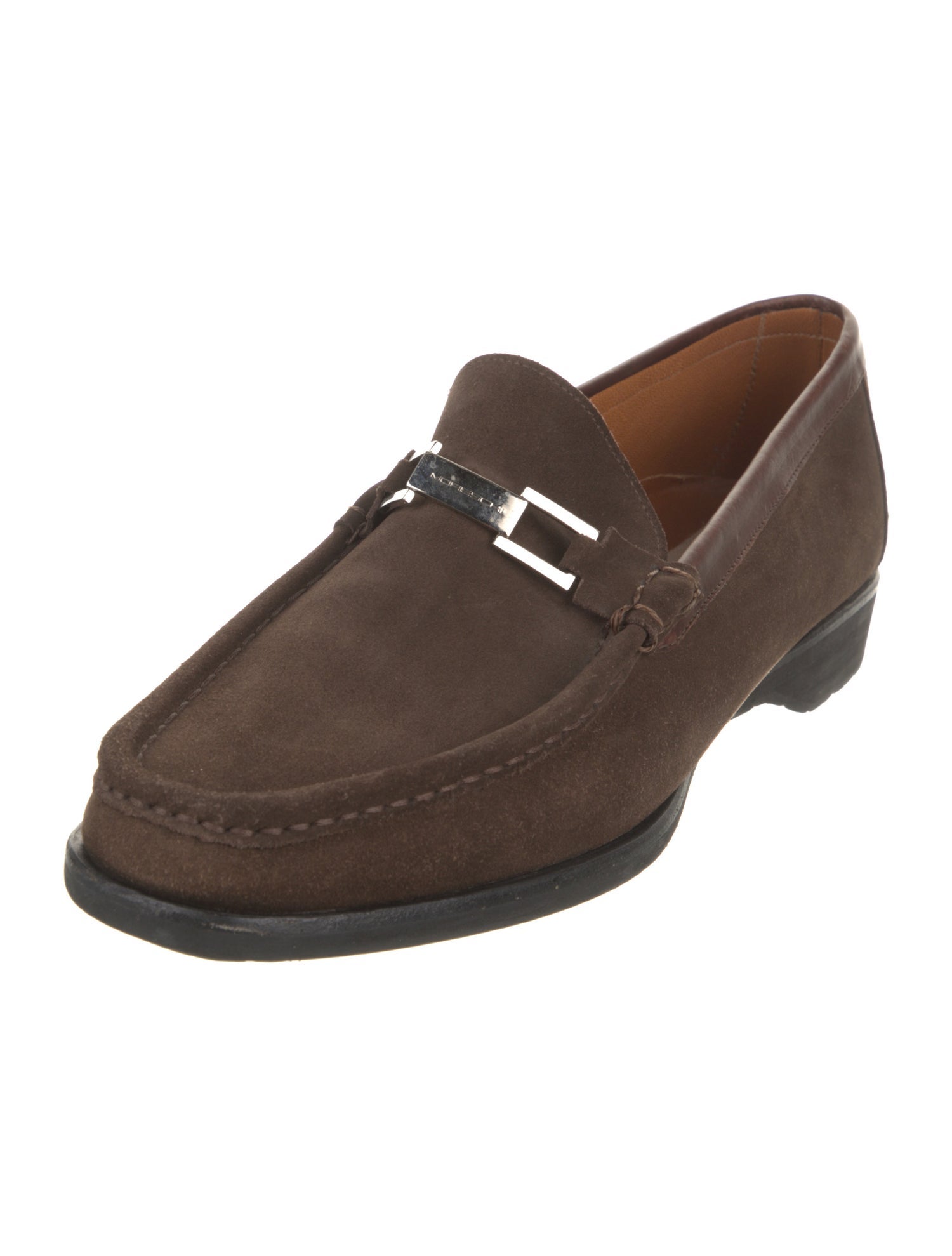 Moreschi Suede Monk Straps