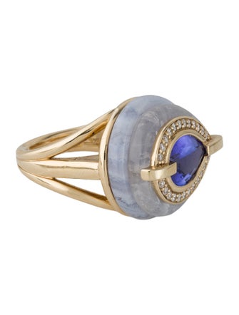 Mason and Books 14K Multistone & Diamond Layer Cake Cocktail Ring