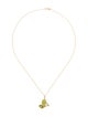 Mason and Books 14K 2.60ct Opal, Peridot & Diamond Butterfly Effect Small Pendant