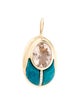 Mason and Books Morganite, Chrysocolla, & Diamond Love Bug Pendant