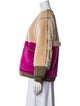 Marfa Stance Shearling Colorblock Pattern Fur Jacket