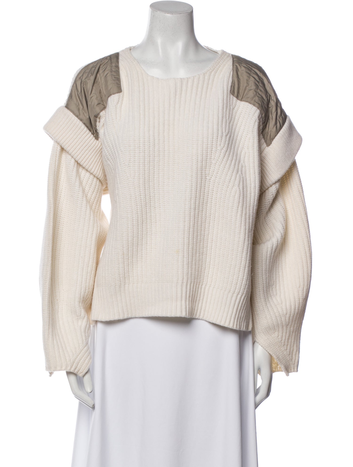 Marfa Stance Merino Wool Colorblock Pattern Sweater