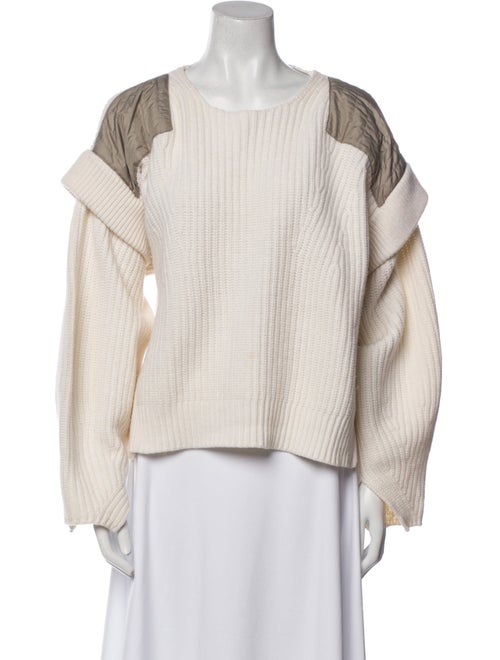 Marfa Stance Merino Wool Colorblock Pattern Sweater