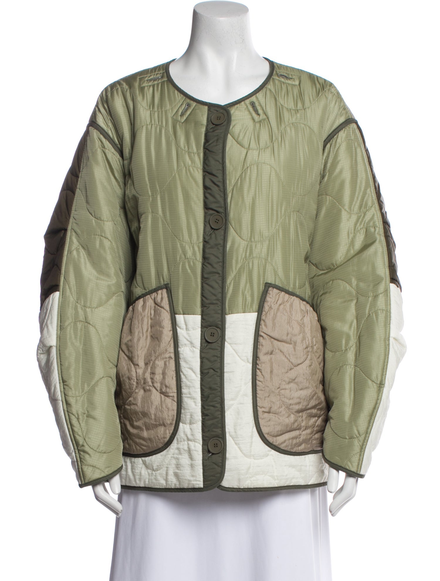 Marfa Stance Colorblock Pattern Utility Jacket