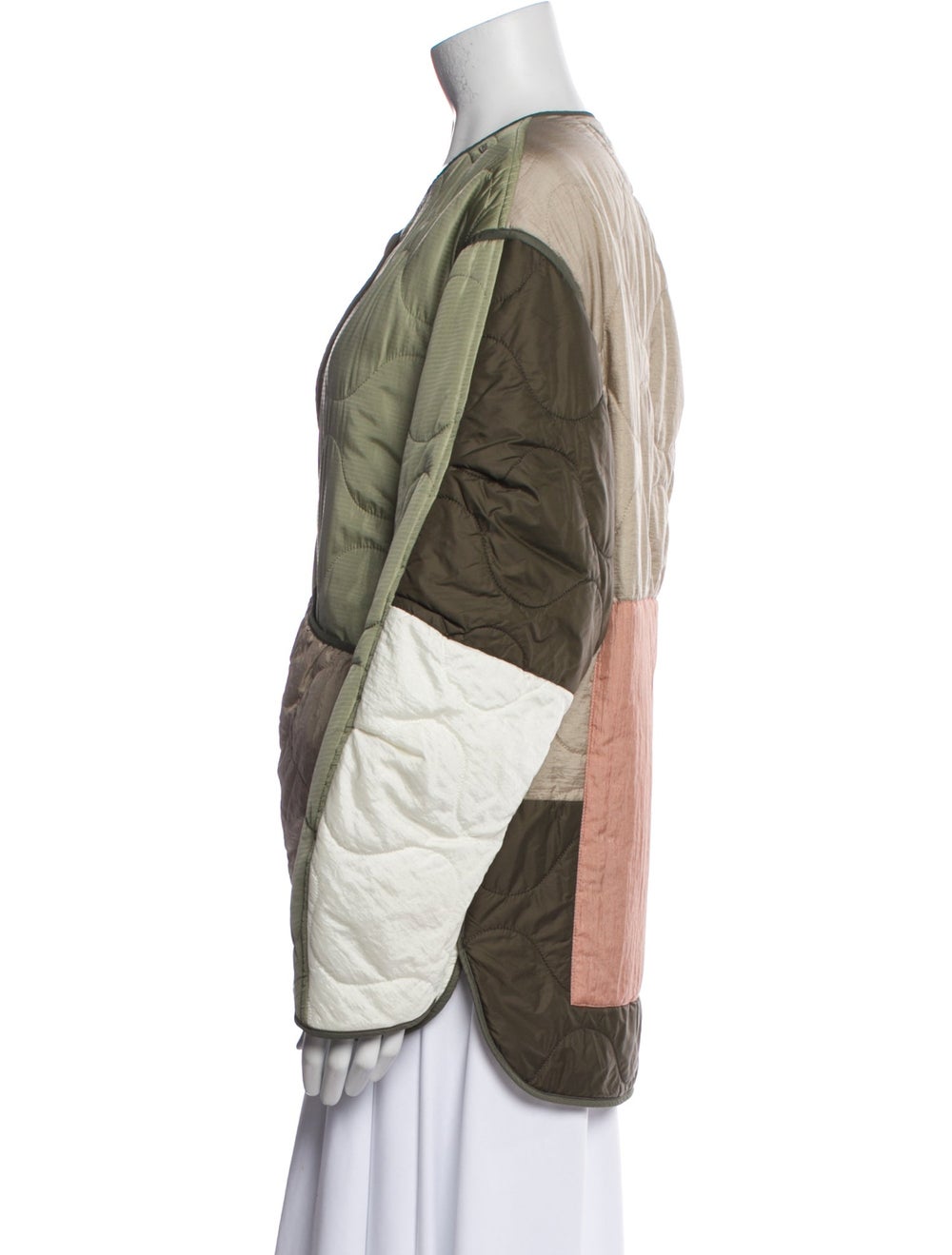 Marfa Stance Utility Jacket Green Colorblock Patt… - image 2