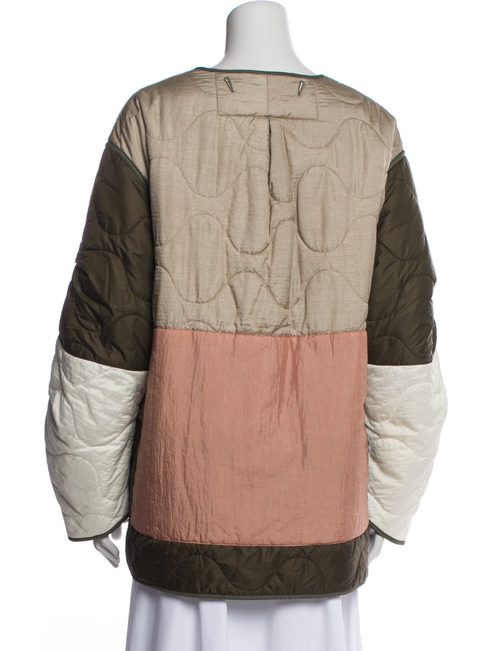 Marfa Stance Utility Jacket Green Colorblock Patt… - image 3