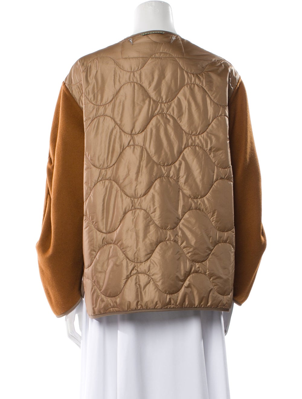 Marfa Stance Jacket Brown Collarless Patch Pocket… - image 3