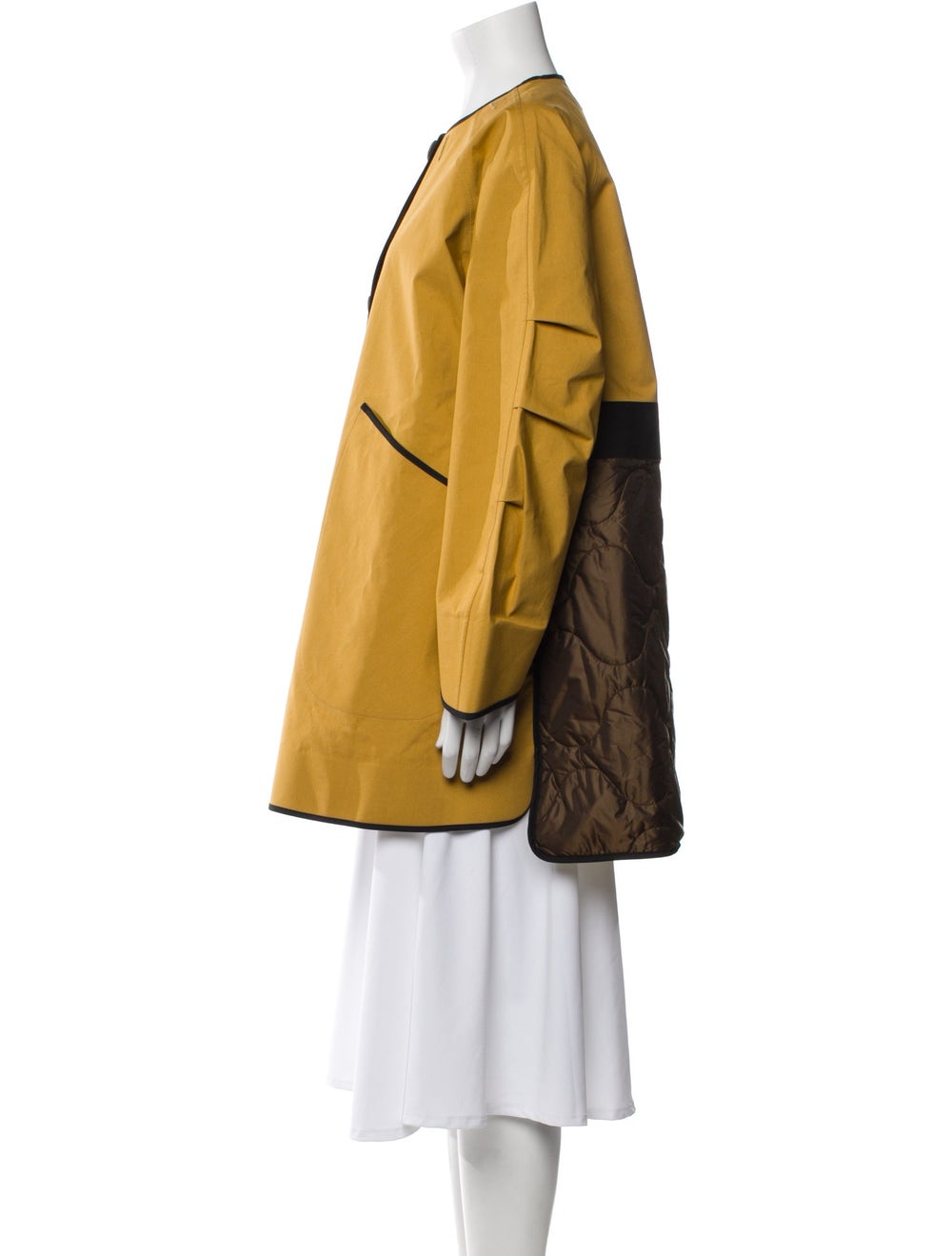 Marfa Stance Jacket Yellow Collarless Patch Pocke… - image 2