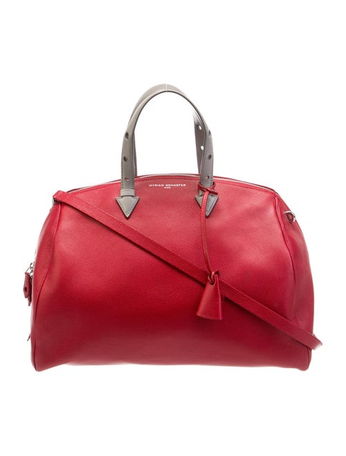 Myriam Schaefer Leather Top Handle Bag