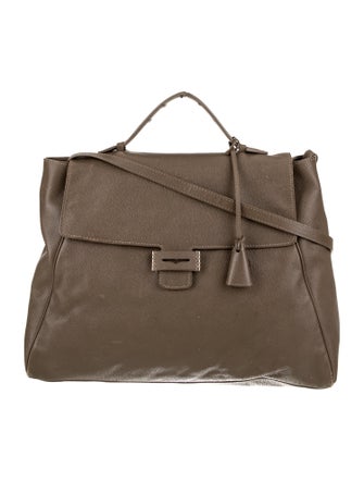 Myriam Schaefer Leather Top Handle Bag