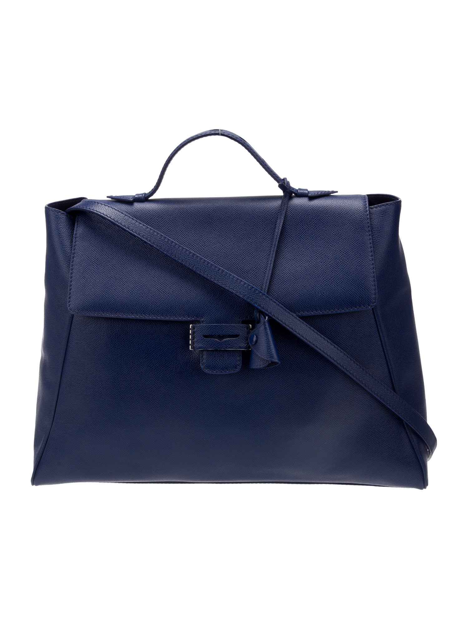 Myriam Schaefer Saffiano Leather Top Handle Bag