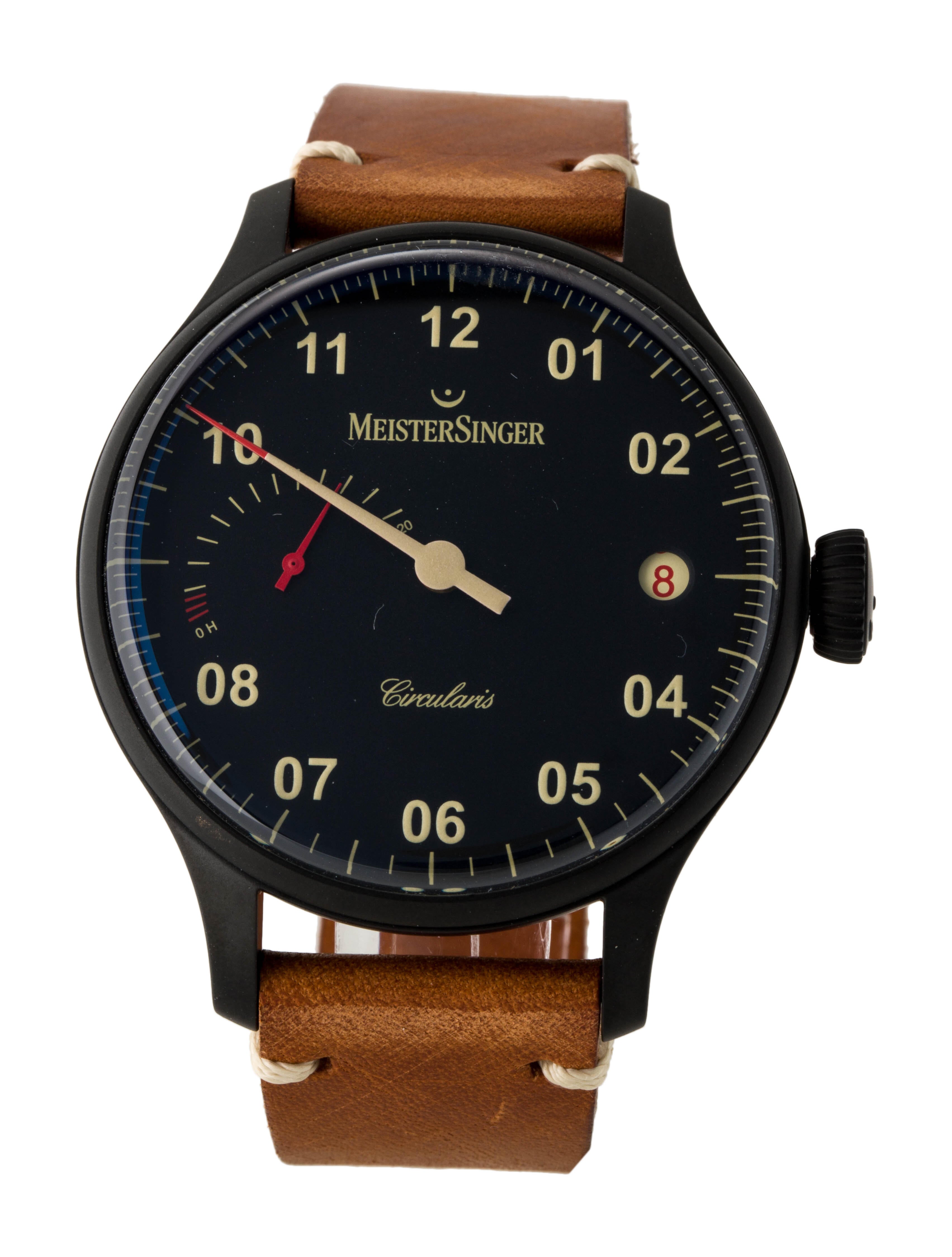 MeisterSinger Circularis Power Reserve Black Line Watch