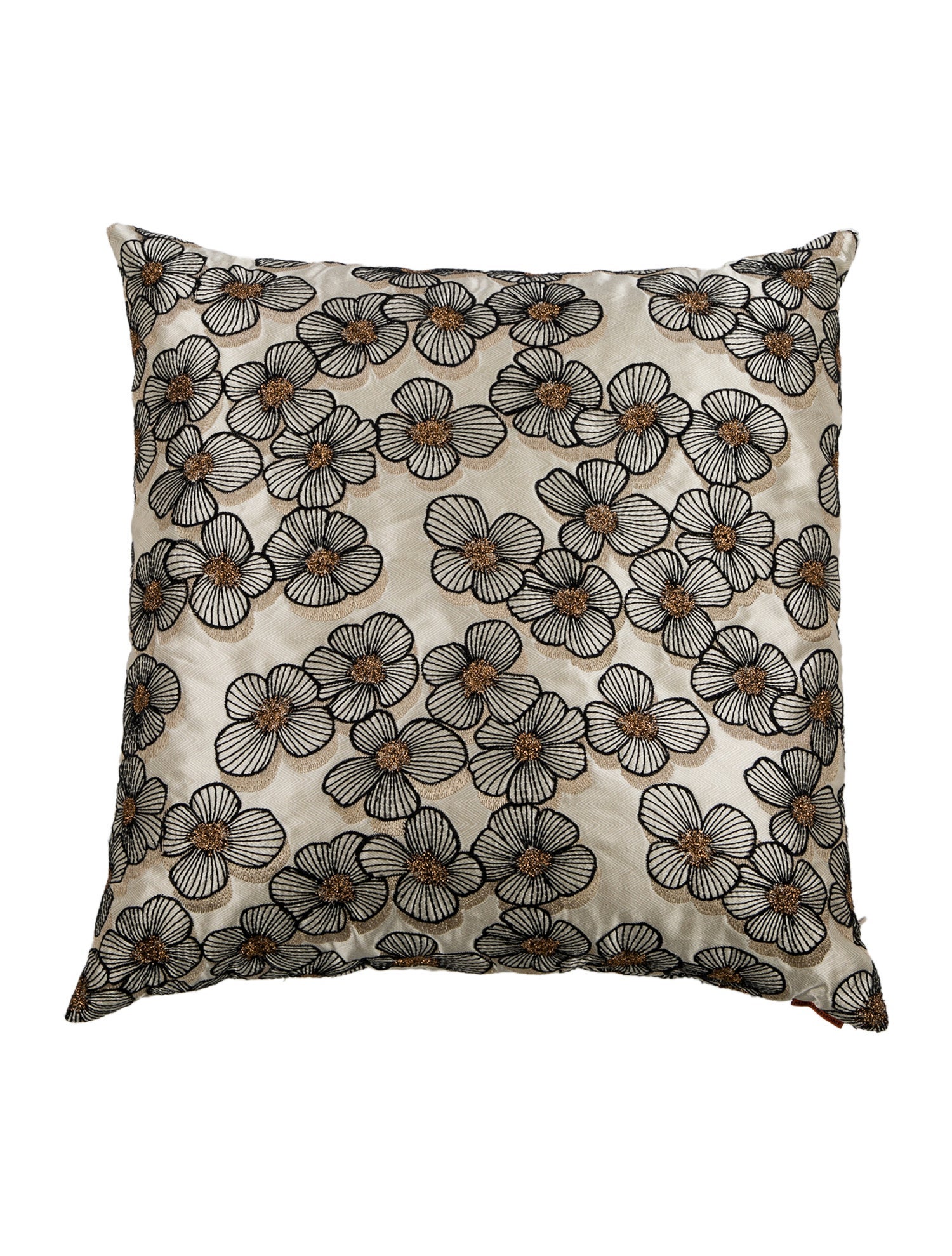 MissoniHome Floral Embroidred Throw Pillows