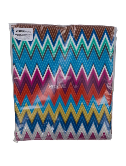 MissoniHome 3-Piece Printed Queen Size Duvet Set