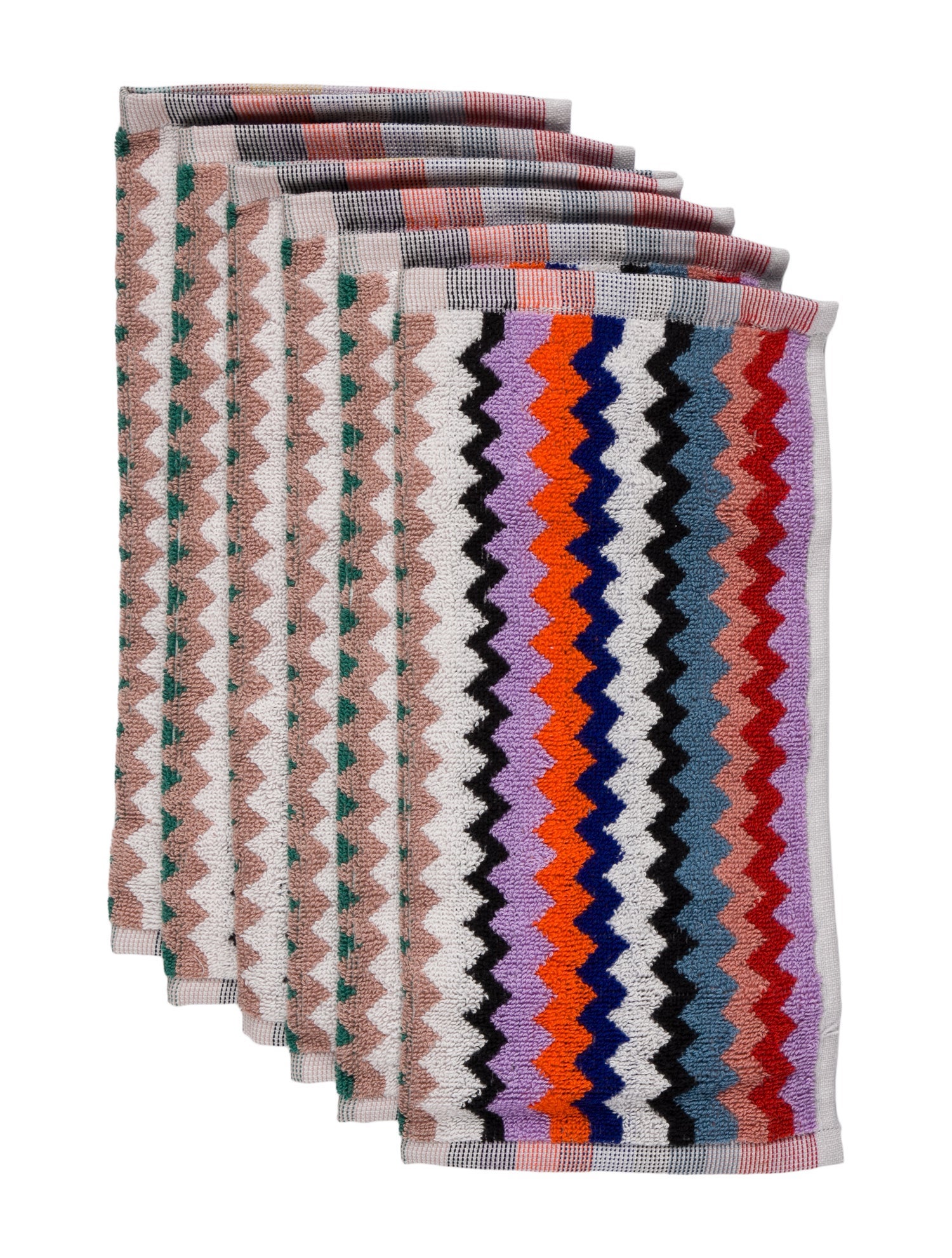 MissoniHome 6-Piece Riverbero Face Towel Set w/ Tags