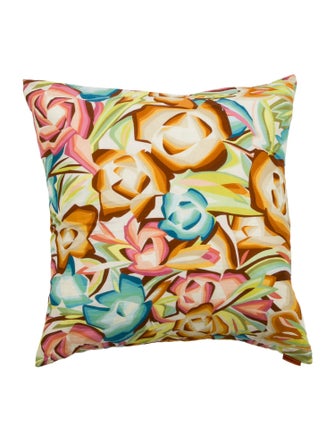 MissoniHome Floral Printed Throw Pillow