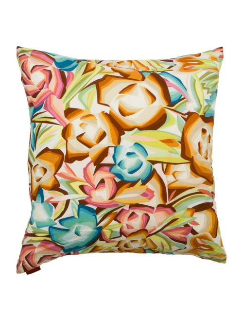 MissoniHome Floral Printed Throw Pillow