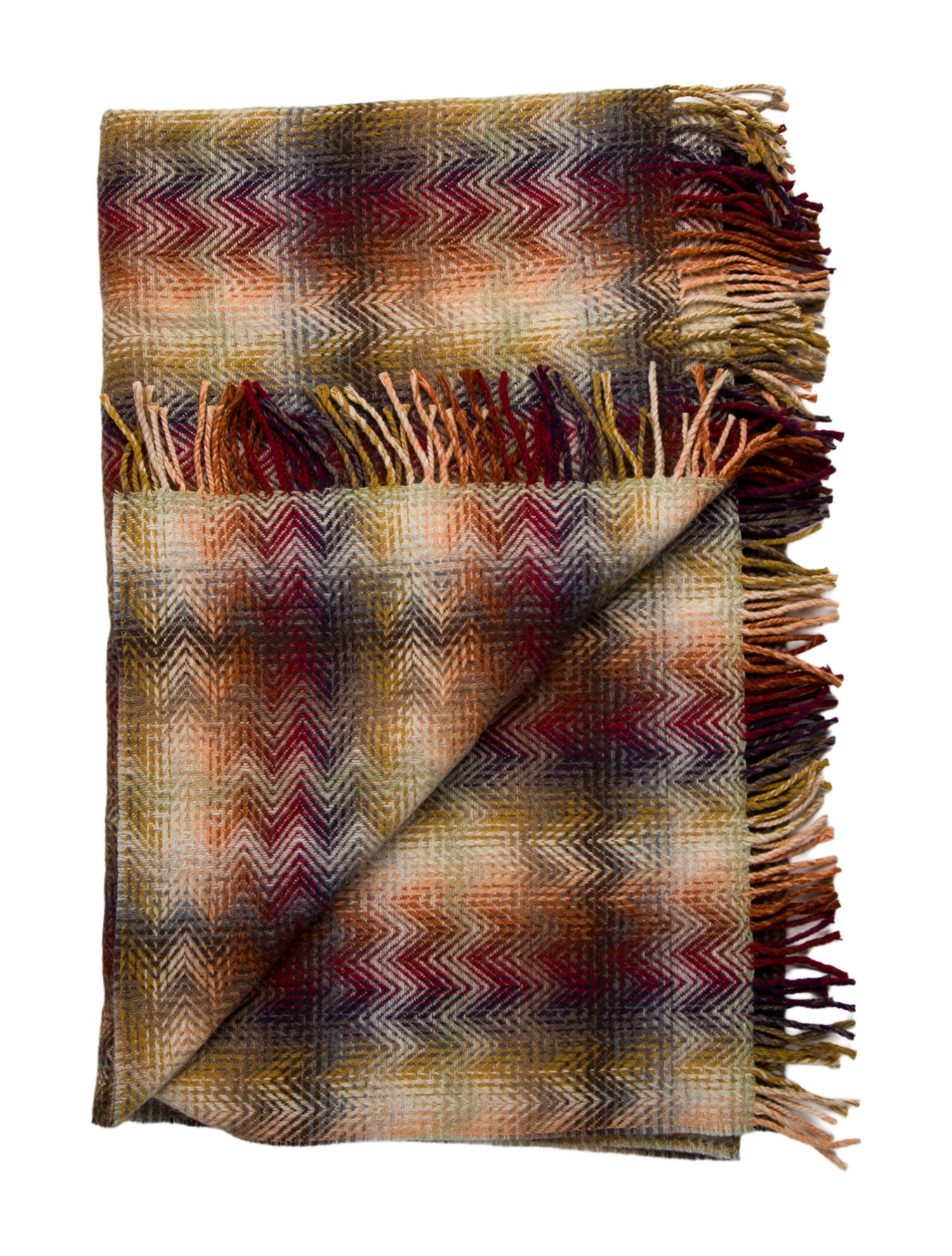 MissoniHome Wool Striped Throw Blanket