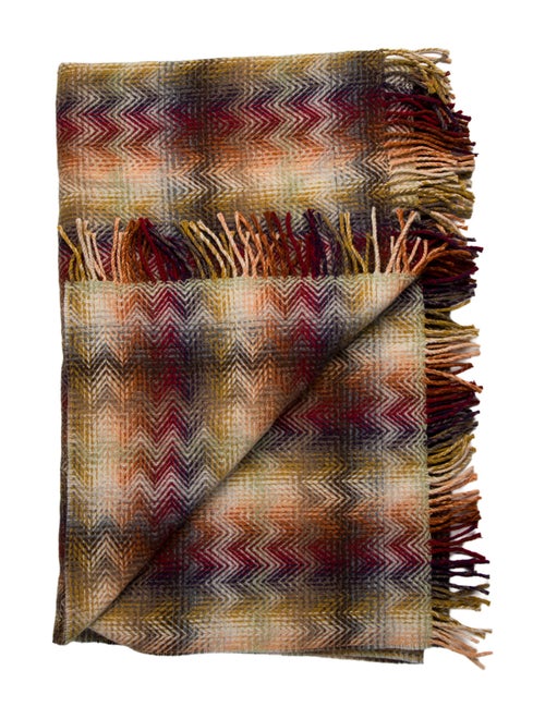 MissoniHome Wool Striped Throw Blanket