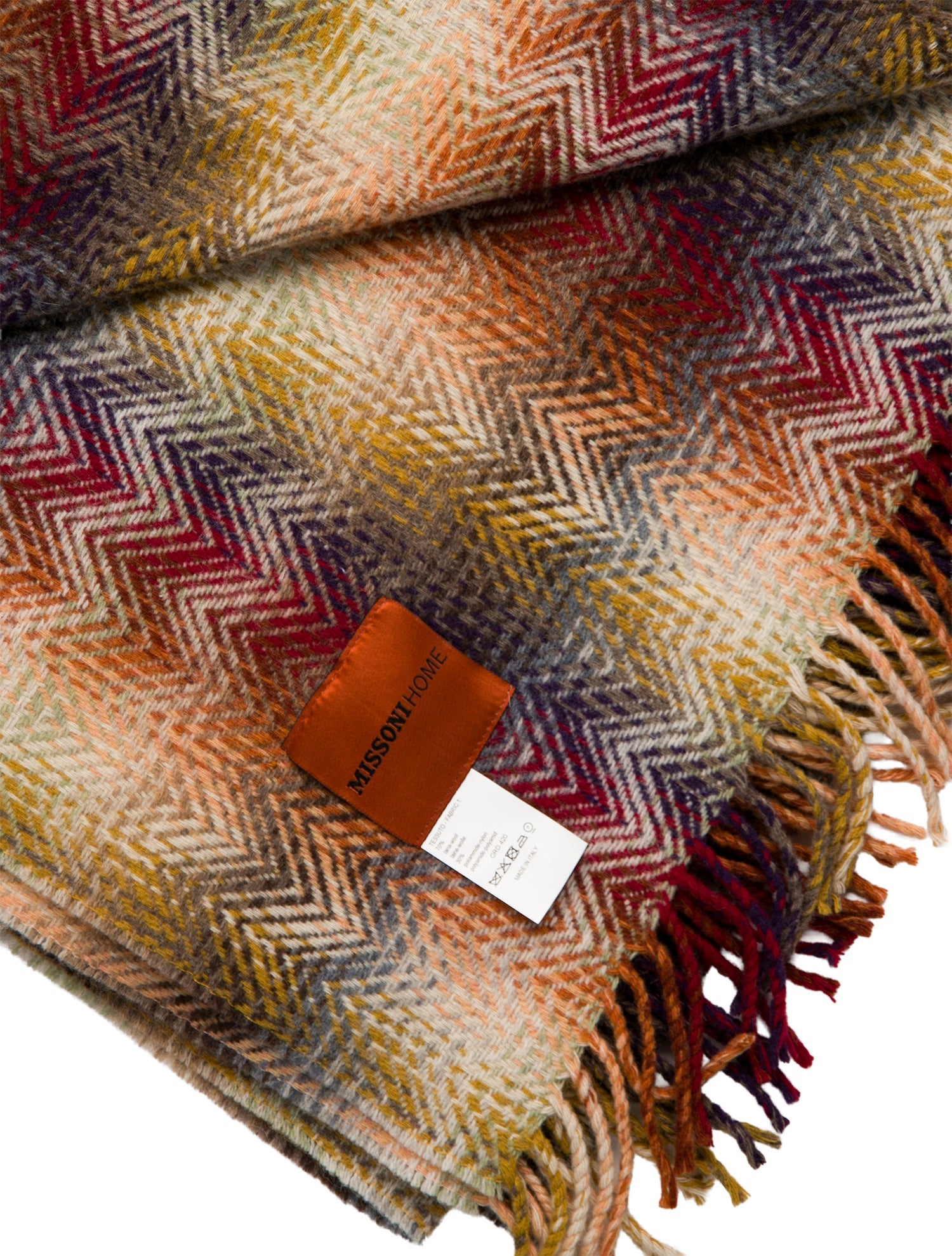 MissoniHome Wool Striped Throw Blanket