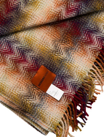 MissoniHome Wool Striped Throw Blanket