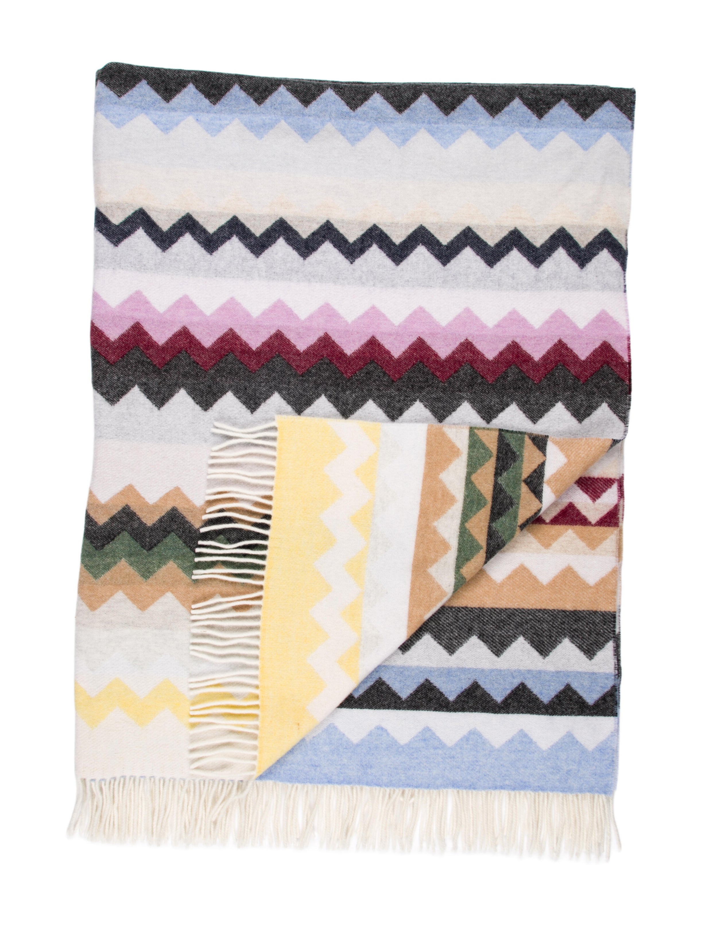 MissoniHome Wool-Blend Throw Blanket