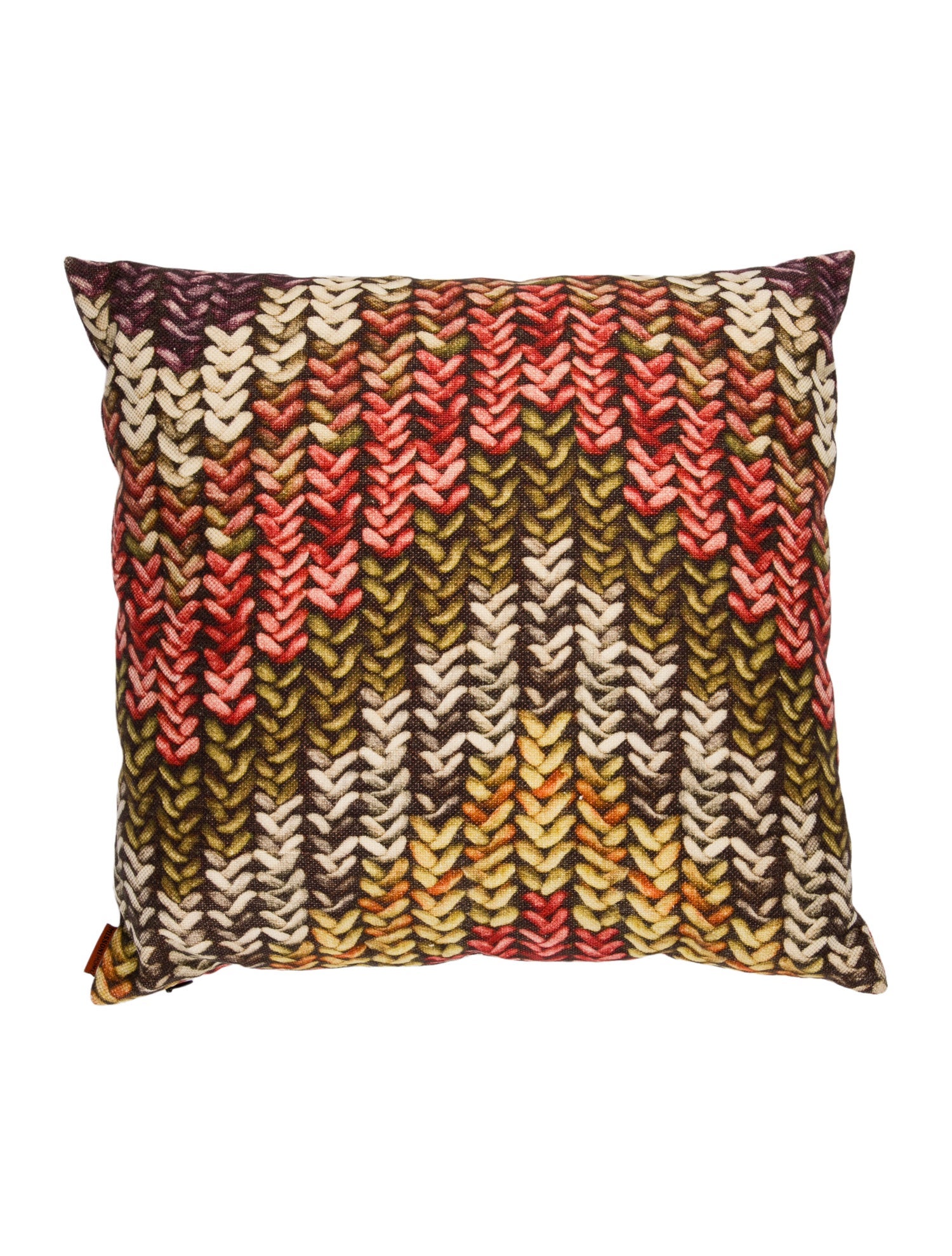 MissoniHome Cotton-Linen Blend Printed Throw Pillow