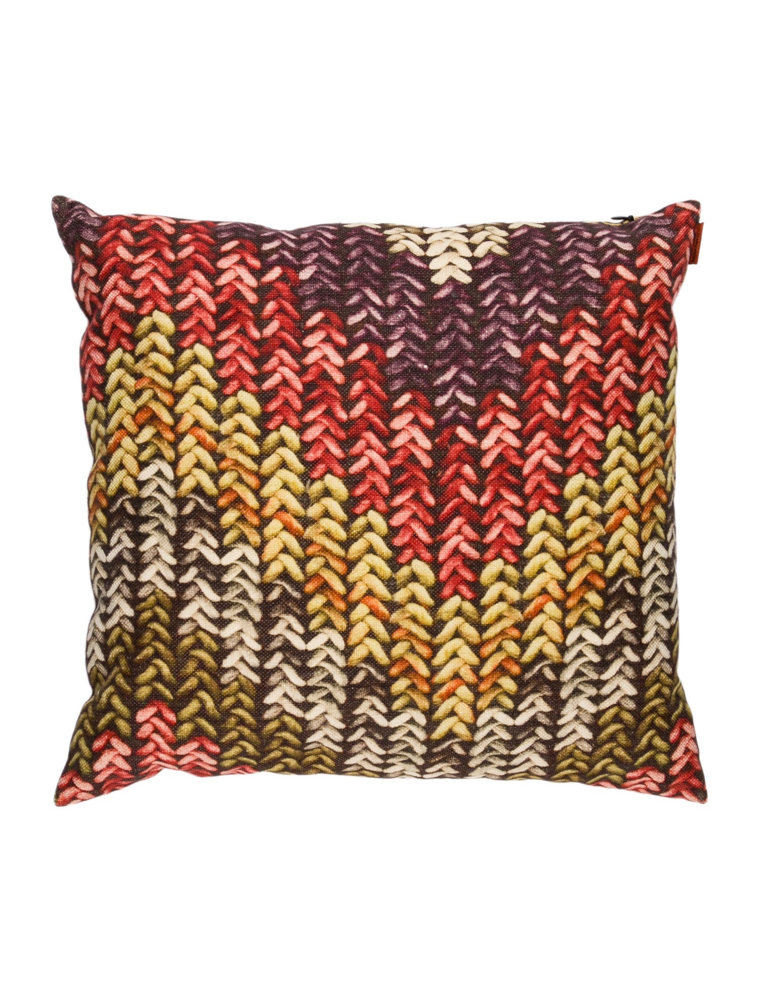 MissoniHome Cotton-Linen Blend Printed Throw Pillow