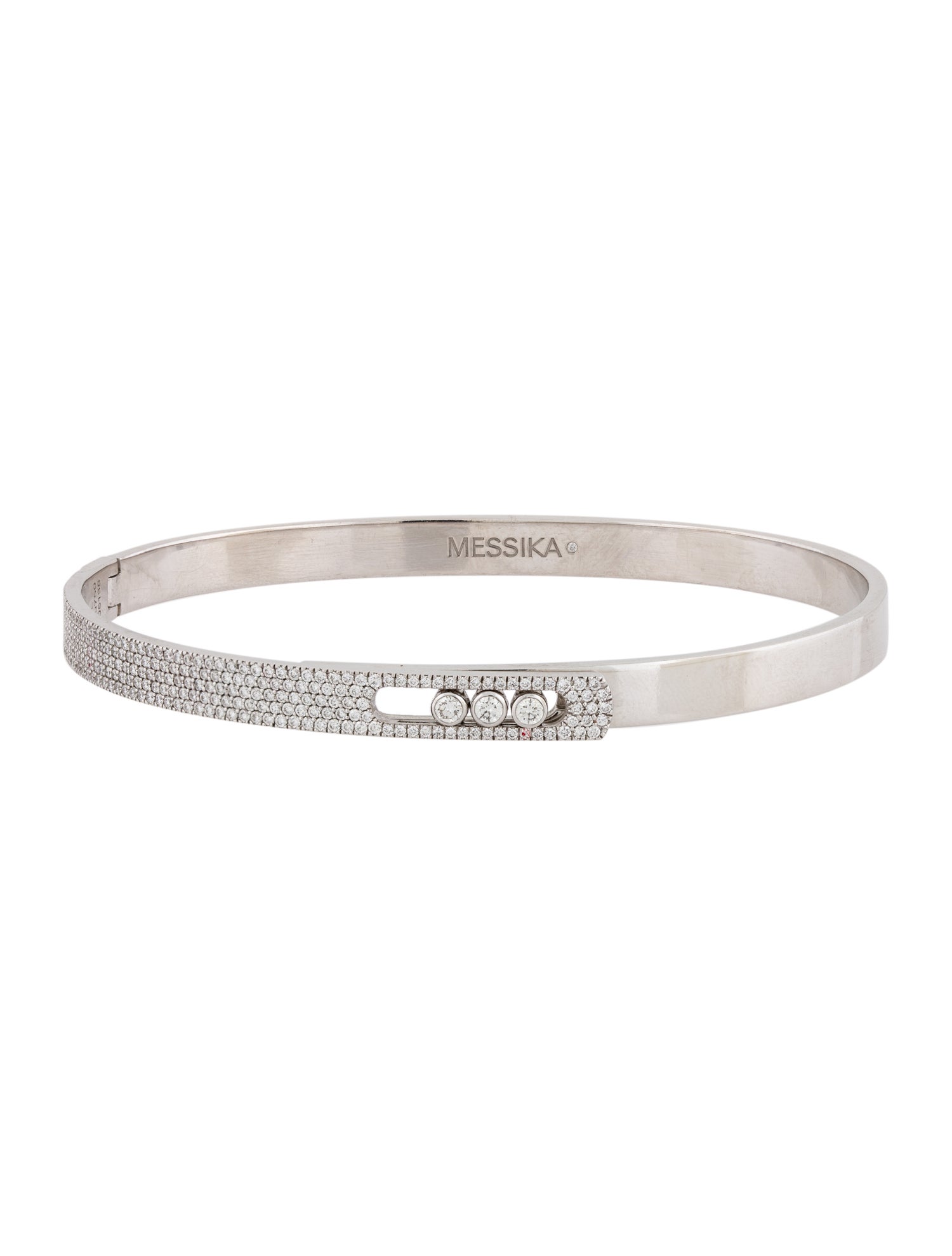 Messika 18K Diamond Move Noa Pavé Bangle Bracelet