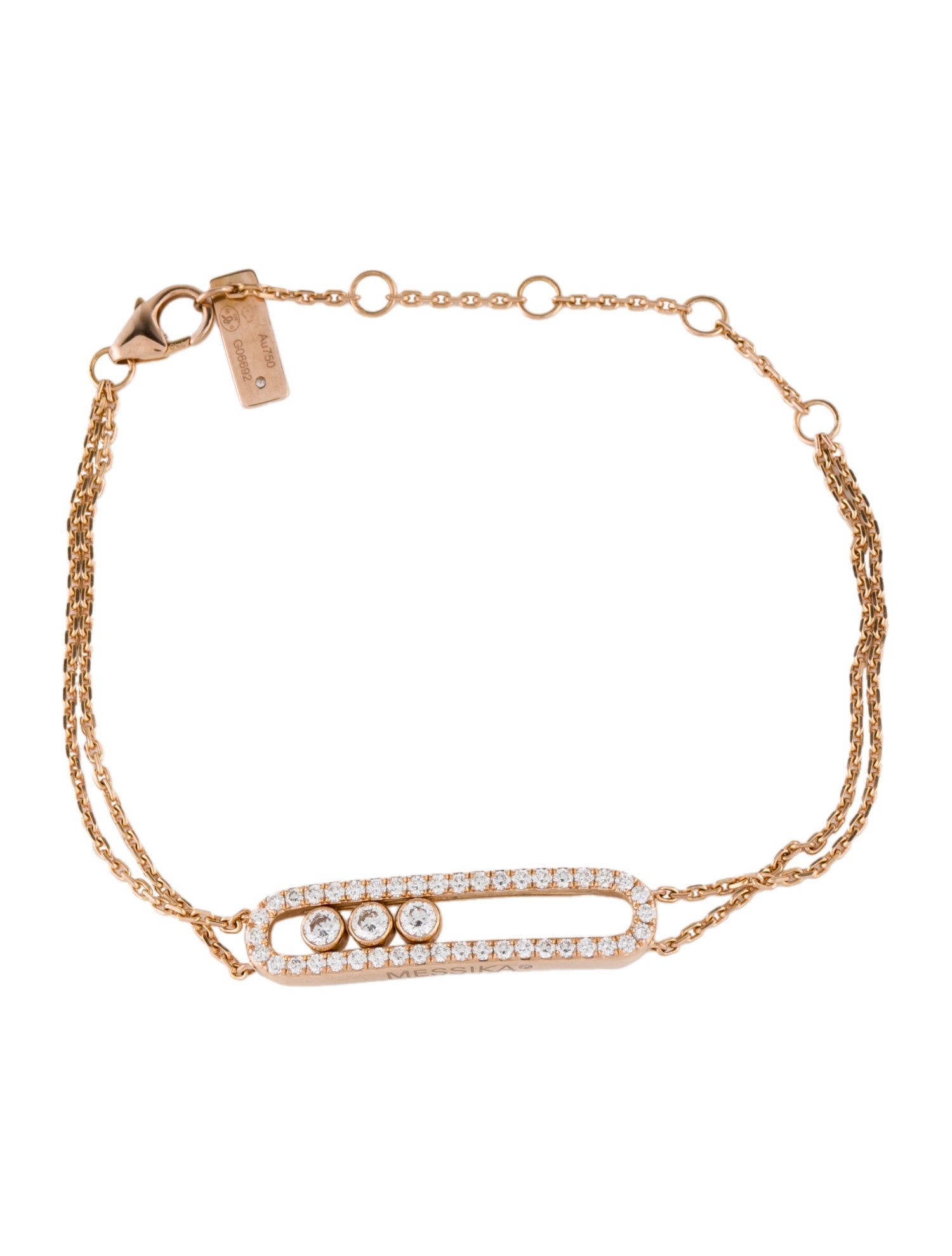 Messika 18K Diamond Move Classique Pavé Link Bracelet